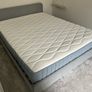 IKEA SLATTUM King Bed Frame Grey & Mattress (Excellent Condition) Image 4