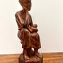 Wooden Figure Mother and Child Image 3