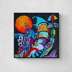 Original hand paint picture, painting by Strzala