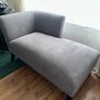 Grey chaise lounge Image 4