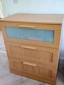 2 x Brimnes Chest of 3 Drawers