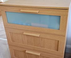 2 x Brimnes Chest of 3 Drawers