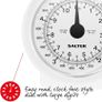 Mechanical Kitchen Scale, 3 KG Maximum Capacity, Analogue, Easy to Read Dial, Dishwasher Safe, Compact Storage, 1 L Detachable Bowl, Battery Free, White (FREE POSTAGE) Image 3