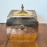 Antique Brass on Copper Fireside Log Bin / Coal Box Image 3