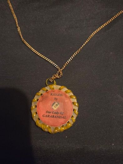 Our Lady of Garabandal Relic on 9ct Gold Chain