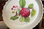 Large Portmeirion Pomona Hoary Morning Apple 10 in 27cm Cottagecore Oven Tart Quiche 1980s