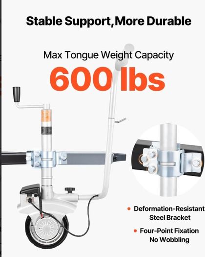 Electric Trailer Dolly  2.5 T Motorised Jockey Wheel for Caravans