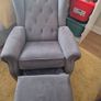 Recliner children's armchair, grey Image 2