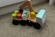 Wooden crane truck