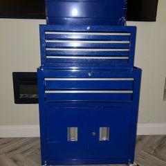 Empty double tool chest