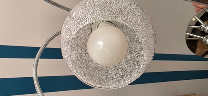 5-Light Chrome Ceiling Chandelier