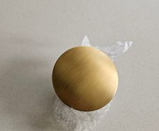 Brushed gold click clack waste