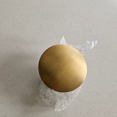 Brushed gold click clack waste