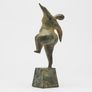 Solid bronze staue of a voluptuous balancing lady Image 4
