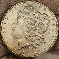 USA United States Silver 1882 Morgan Dollar Beautiful Uncirculated Lustrous Superb!