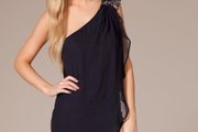 French Connection Party/Cocktail Dress one shoulder with embellishment