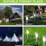 Garden Solar Lights Outdoor, 12 Pack Solar Powered Garden Lights with Upgraded Solar Panel, Solar Stake Lights for Walkway, Patio, Yard, Lawn, Driveway, IP65 Waterproof MULTIPLE COLOURS AVAILABLE, SEE PHOTOS (FREE POSTAGE) Image 6