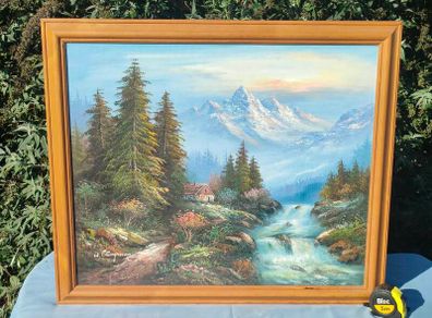 Large W Chapman Oil on Board