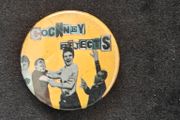 Cockney Rejects badge, early 1980s punk skinhead oi, original item