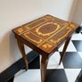 Vintage Inlaid Music Box Side Table Image 3