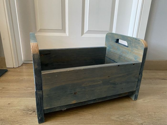 wooden bed