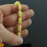 Baltic Amber Beads Gold Elastic Stretch Bracelet Unisex Image 2