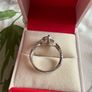 silver cz ring Image 7