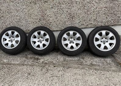 Audi/VW/Skoda/Seat 5x112 Alloy Wheels & Winter Tyres Set of 4 Audi A3 OEM Bridgestone Blizzak LM005