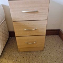 bedside locker x 2
