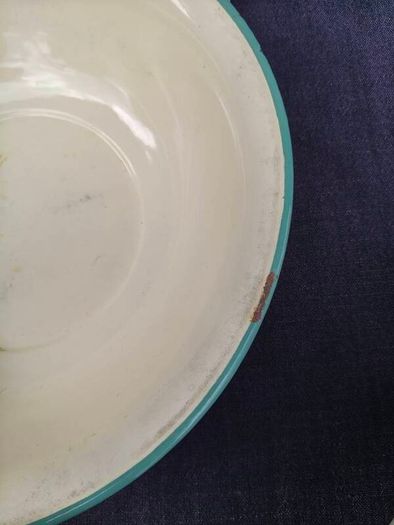Vintage Enamel Pitcher and Bowl