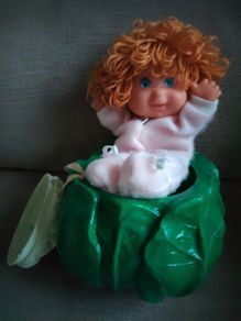 Vintage Cabbage Patch Cauliflower Doll Effe Italy 1984