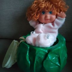 Vintage Cabbage Patch Cauliflower Doll Effe Italy 1984