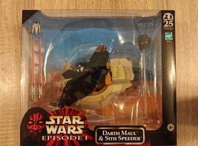 Star Wars The Black Series Darth Maul and Sith Speeder