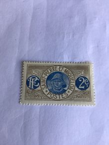 Old 1915 French postage stamp