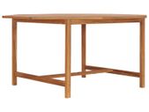 Garden Table 150x150x75 cm Solid Teak Wood