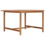 Garden Table 150x150x75 cm Solid Teak Wood Image 2