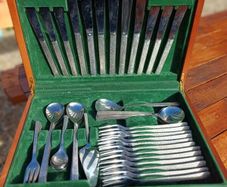 1960s Viners Stainless Steel Cutlery Set