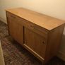 Original Retro 1950s sideboard with 2 drawers & sliding doors. Image 7