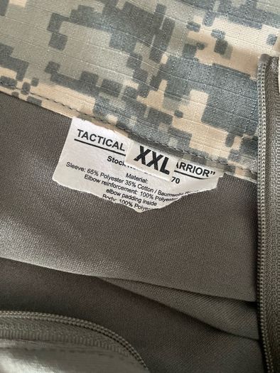 Military Camo zip Pullover Size XXL