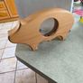 wooden piggy bank featuring a clear viewing window so you can see your savings grow. Image 8