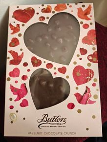 Butler chocolate hearts bar