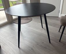 Round 100cm kitchen dining table with four chairs