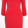 Phase Eight Leanna Dress - Size 12 - Red with Gold Button detail Image 2