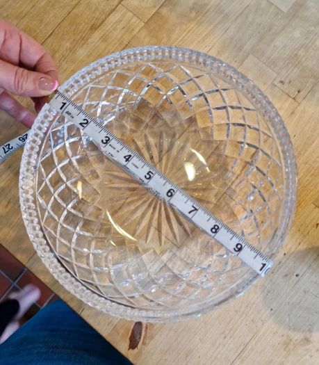 Large Vintage Waterford Crystal 10 inch Centerpiece Bowl Killeen Pattern Excellent Condition