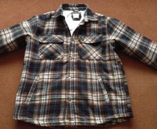 Zara Mens Checked Fleece Lined Jacket - New with Tags
