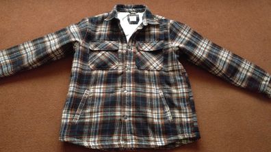 Zara Mens Checked Fleece Lined Jacket - New with Tags