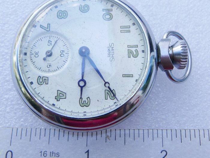 Vintage White Smiths Empire CASED CYLINDER POCKET WATCH (in working order)