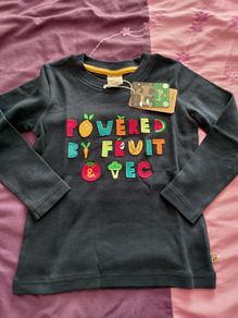 frugi applique top 4-5y