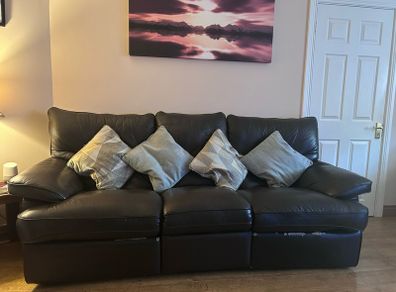 3-2-1 Leather Reclining Suite Of Furniture