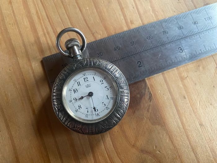 Waterbury Watch Company Coin Silver Pocket Watch